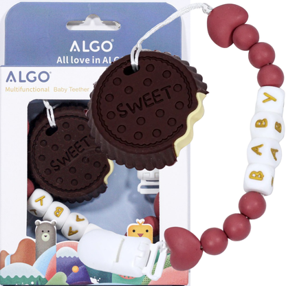 ALGO – Anneau de dentition Cake avec attache