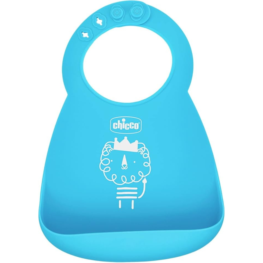 Chicco – Bavoir Easy Roll en Silicone Souple 6m+