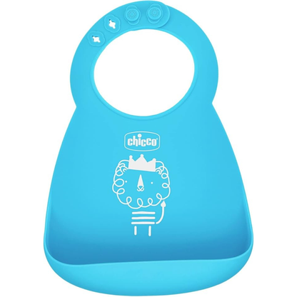 Chicco – Bavoir Easy Roll en Silicone Souple 6m+