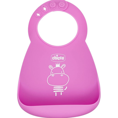 Chicco – Bavoir Easy Roll en Silicone Souple 6m+