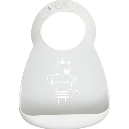 Chicco – Bavoir Easy Roll en Silicone Souple 6m+