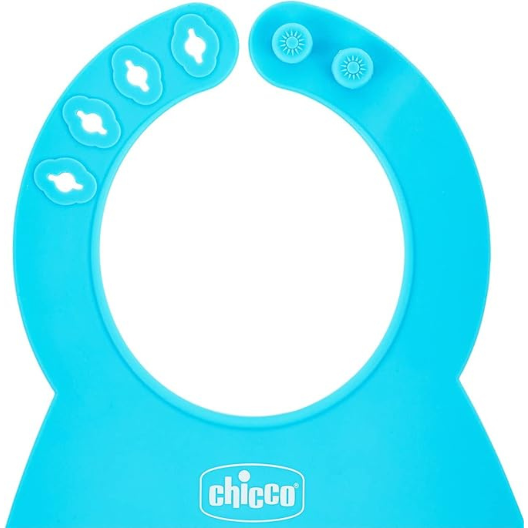 Chicco – Bavoir Easy Roll en Silicone Souple 6m+
