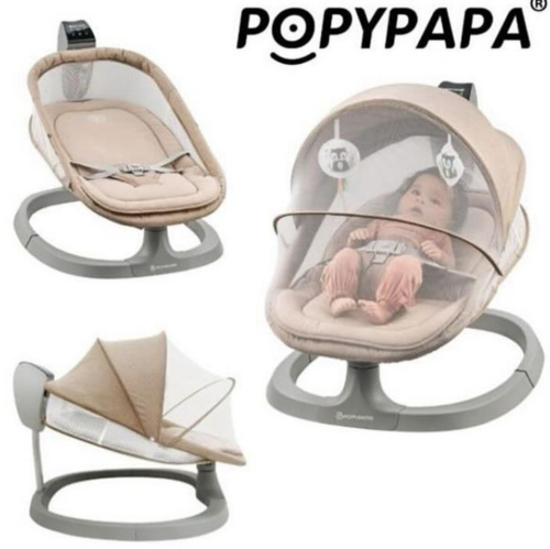 Popypapa – Balancelle électrique pour bébé avec Bluetooth
