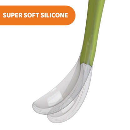 Chicco – Lot de 2 cuillères en silicone Super Soft pour bébé 6m+