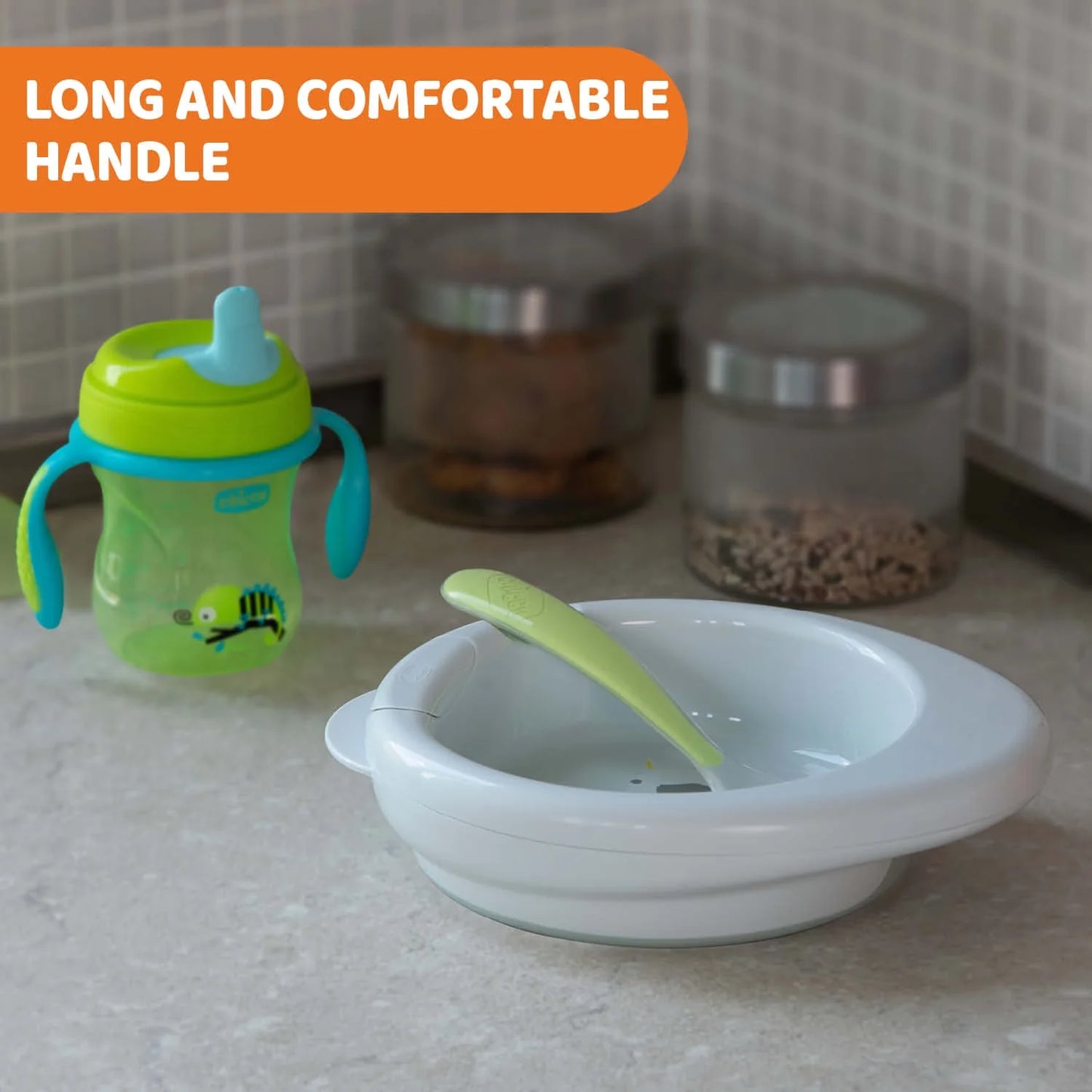 Chicco – Lot de 2 cuillères en silicone Super Soft pour bébé 6m+