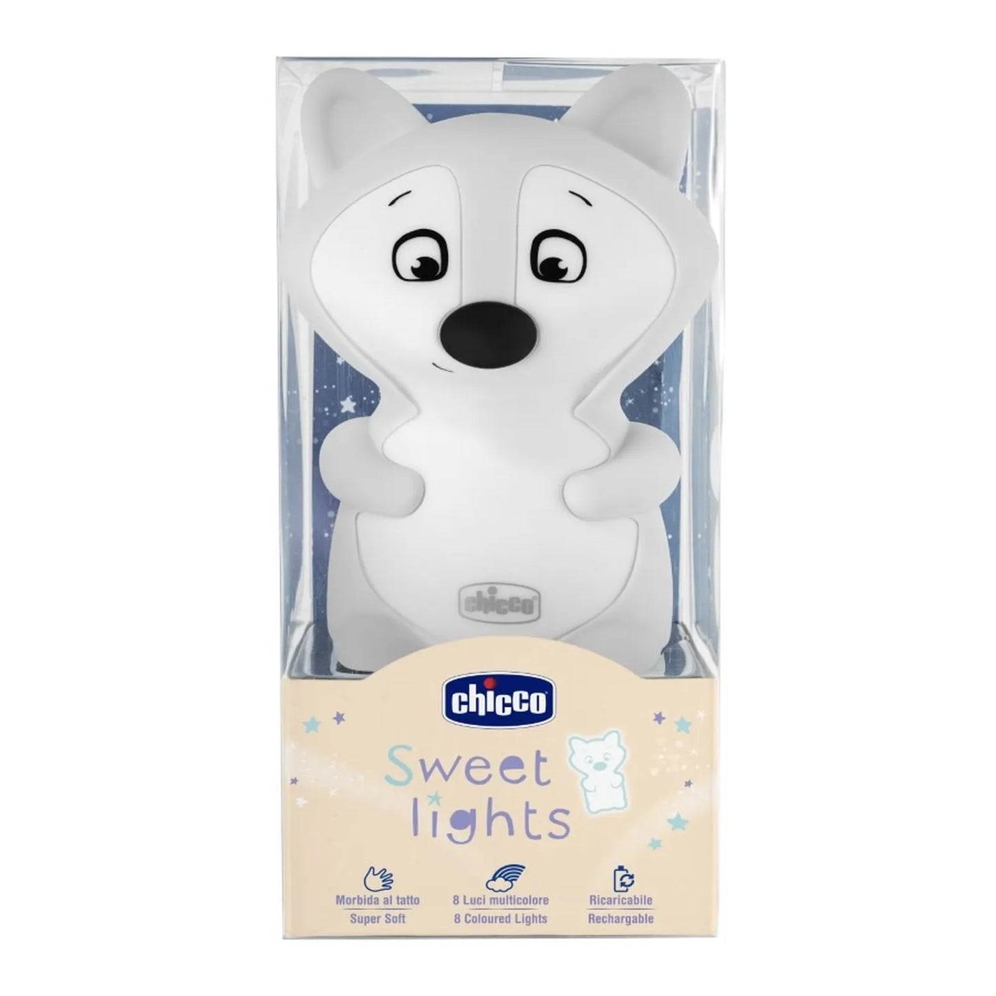 Chicco – Veilleuse Sweet Lights rechargeable et portable – Motif Renard