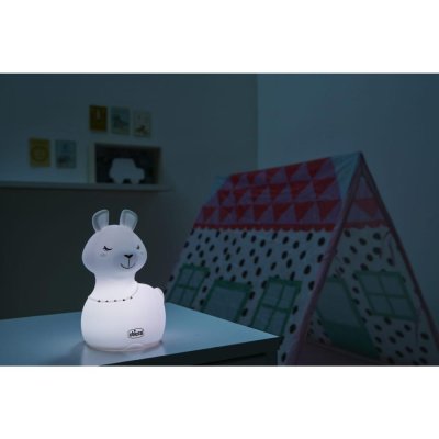 Chicco – Veilleuse Sweet Lights rechargeable et portable – Motif lama