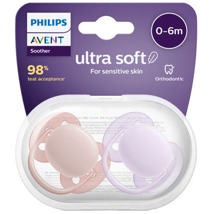 Philips Avent - Sucette 2 pieces - Ultra Soft SCF091/32