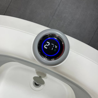 Baignoire pliable avec thermomètre intégré