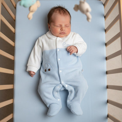 Grenouillère bébé en velours