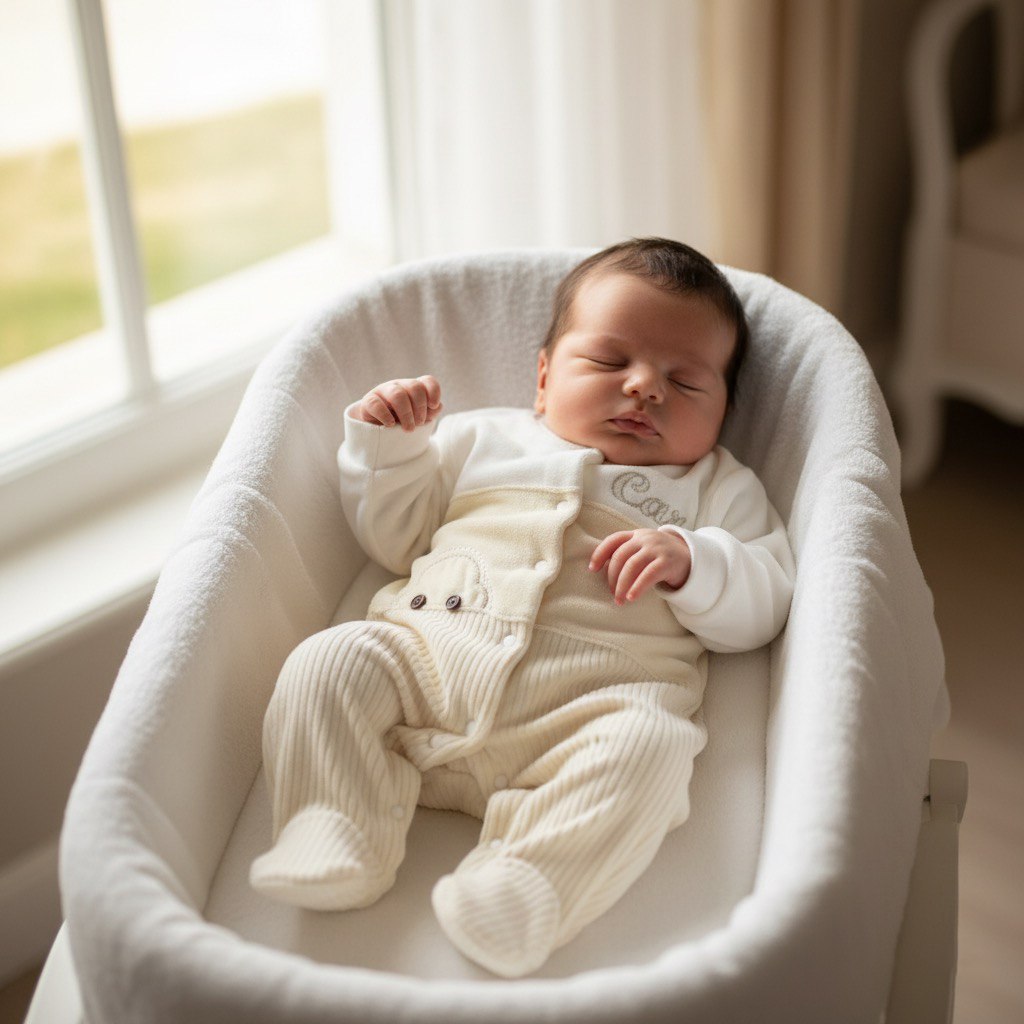 Grenouillère bébé en velours