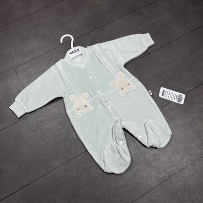 Grenouillère bébé en velours