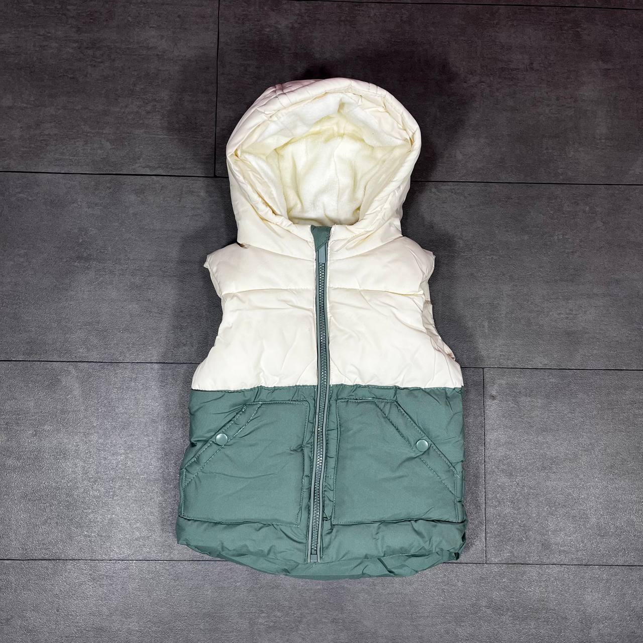 Orchestra - Gilet matelassé à capuche bicolore