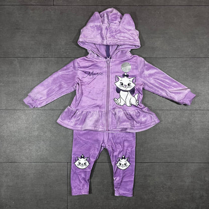 Disney - Ensemble en velours 2 pièces avec capuche “Marie” – Violet