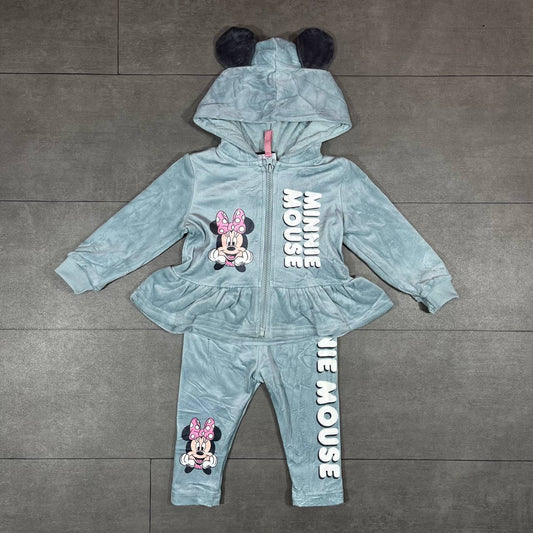 Disney – Ensemble 2 pièces en velours avec capuche "Minnie Mouse"