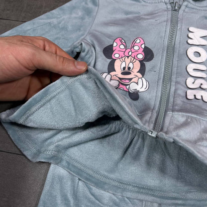Disney – Ensemble 2 pièces en velours avec capuche "Minnie Mouse"