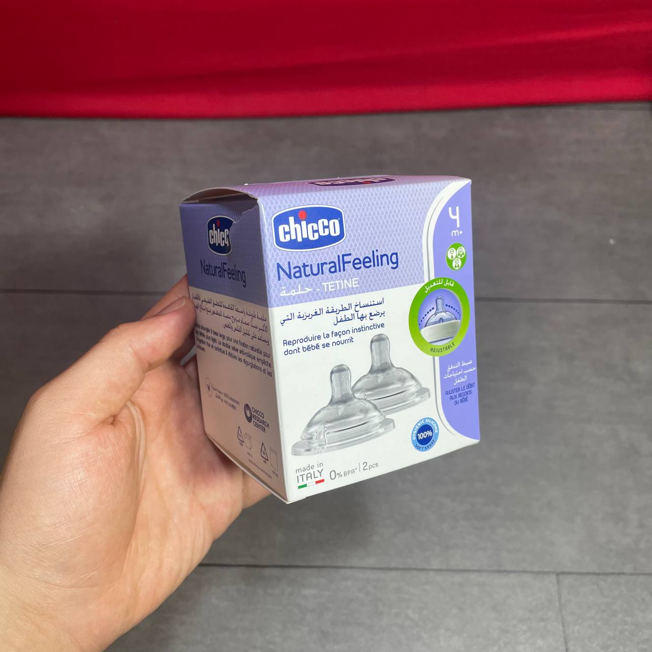 Chicco – Lot de 2 Tétines en Silicone – NaturalFeeling