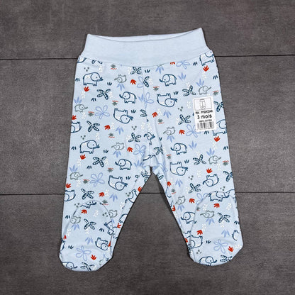 Pantalon bébé en coton doux ( pieds fermés )