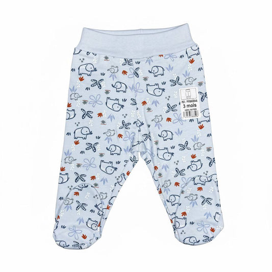 Pantalon bébé en coton doux ( pieds fermés )