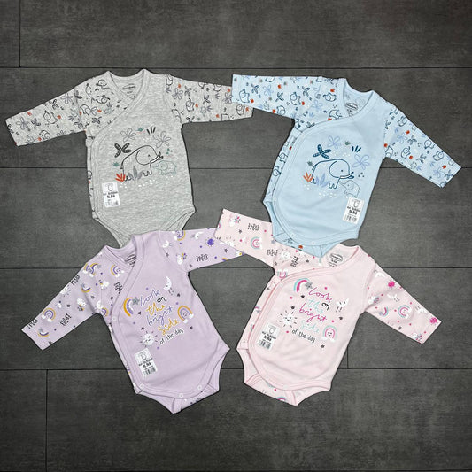 Body cache-cœur bébé en coton