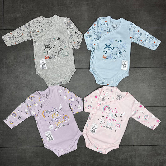 Body cache-cœur bébé en coton