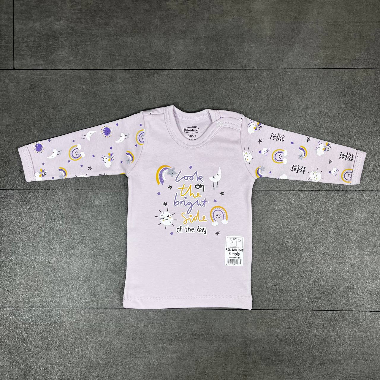 T-shirt Bébé Manches longues en coton
