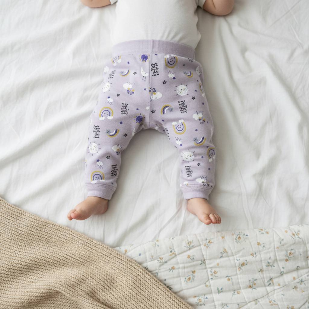 Pantalon bébé en coton doux