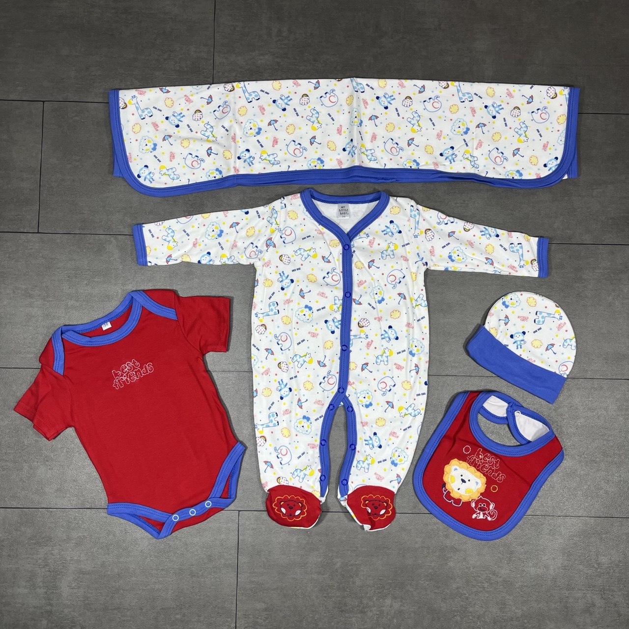 Ensemble 5 pièces en coton