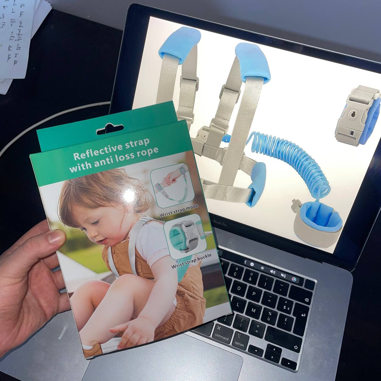 Sangle et Bracelet Anti-perte 2en1 avec clé pour Enfants