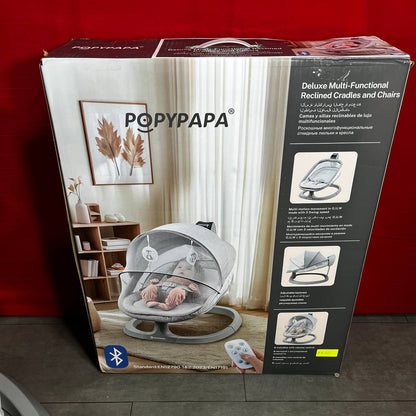 Popypapa – Balancelle électrique pour bébé avec Bluetooth
