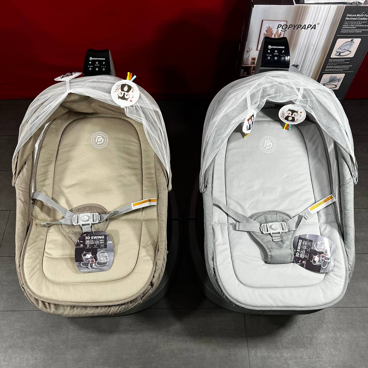 Popypapa – Balancelle électrique pour bébé avec Bluetooth