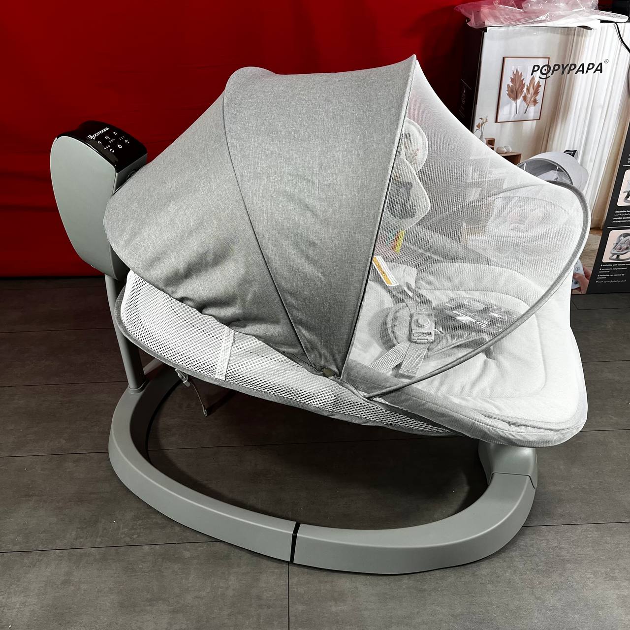 Popypapa – Balancelle électrique pour bébé avec Bluetooth