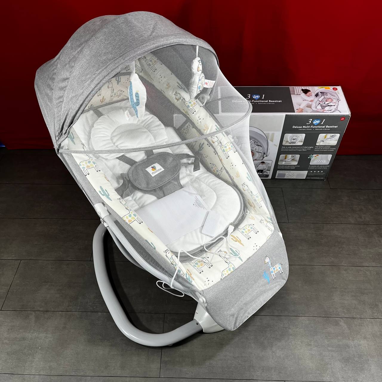 mastela - Balancelle électrique pour bébé avec Bluetooth
