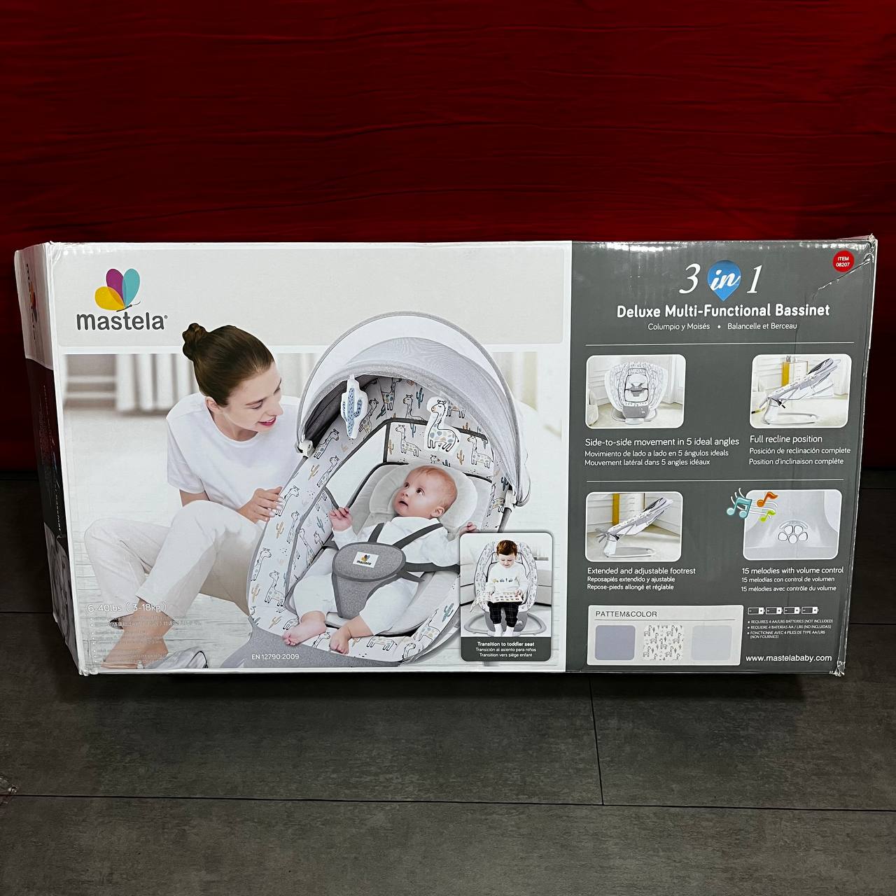 mastela - Balancelle électrique pour bébé avec Bluetooth