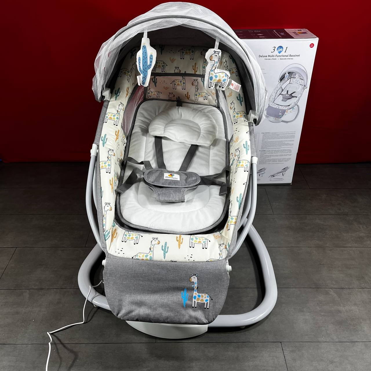 mastela - Balancelle électrique pour bébé avec Bluetooth