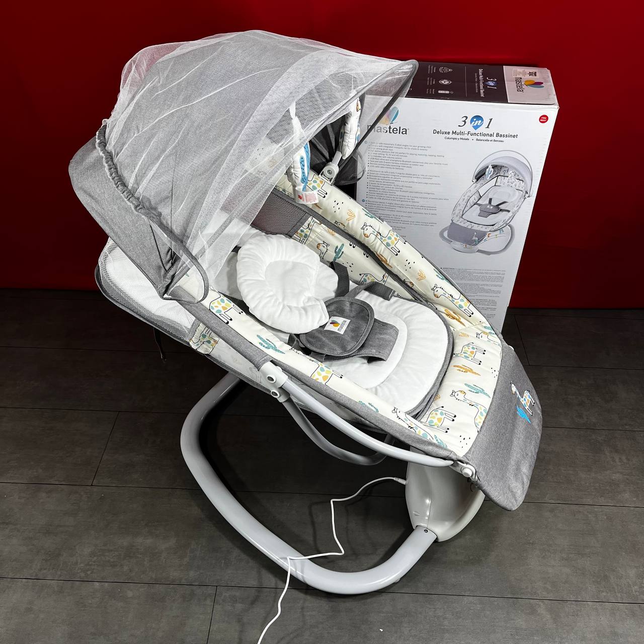 mastela - Balancelle électrique pour bébé avec Bluetooth