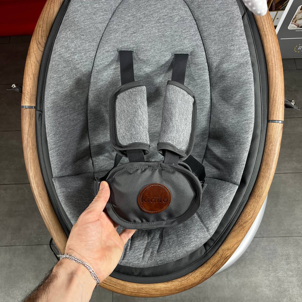 Kidilo - Balancelle électrique pour bébé avec Bluetooth