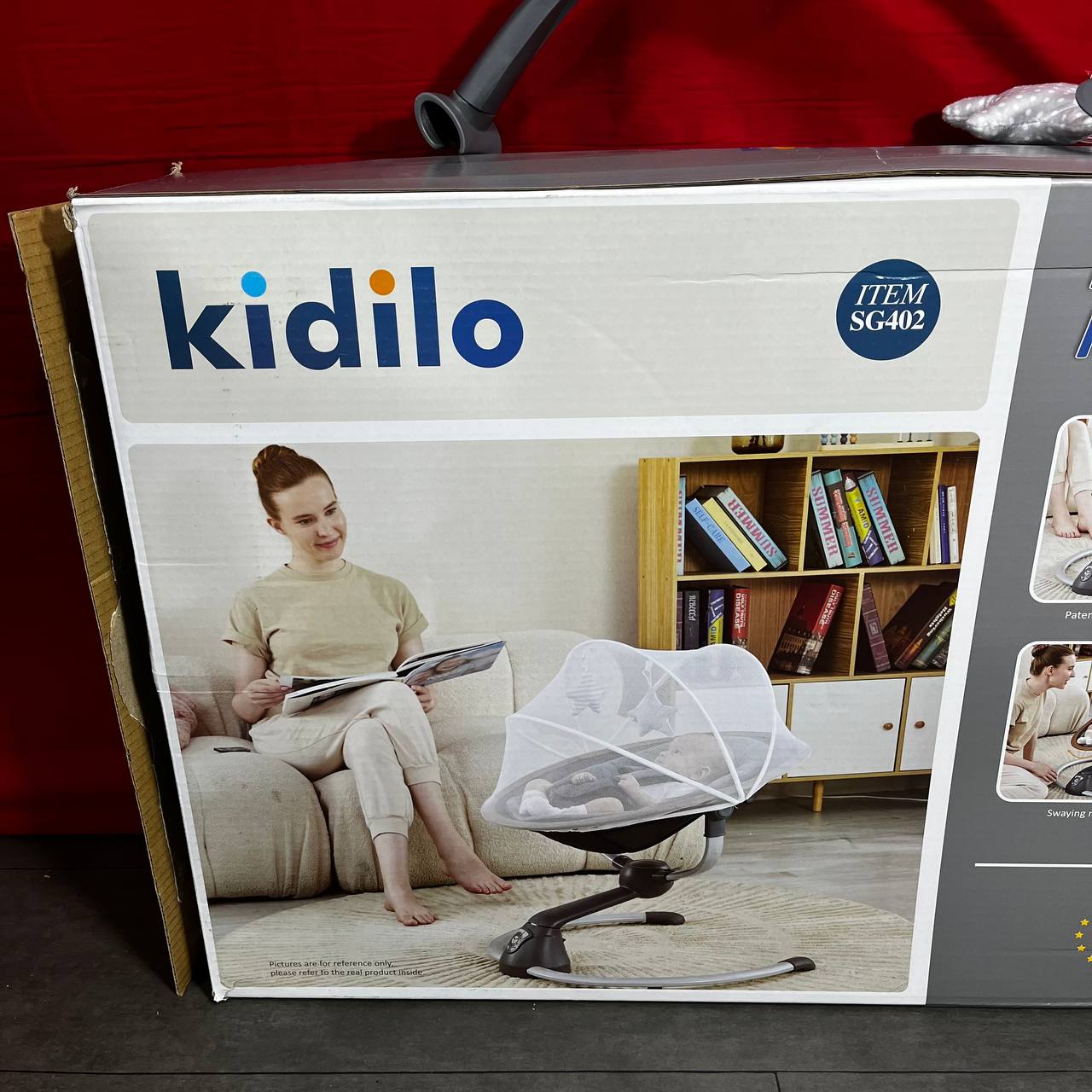 Kidilo - Balancelle électrique pour bébé avec Bluetooth
