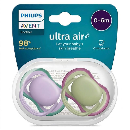 Philips Avent - Sucette 2 pieces - Ultra Air SCF085/28