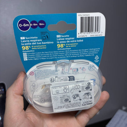 Philips Avent - Sucette 2 pieces - Ultra Air SCF085/15