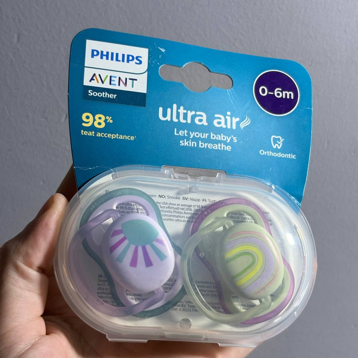 Philips Avent - Sucette 2 pieces - Ultra Air SCF085/30