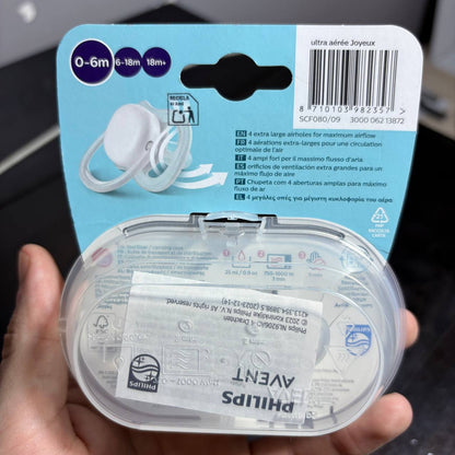 Philips Avent - Sucette 2 pieces - Ultra Air Happy SCF080/09