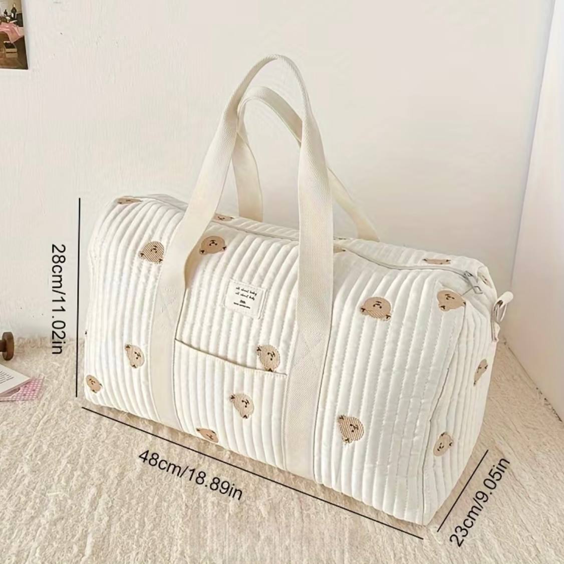 Sac à Langer Design Ours Brodés