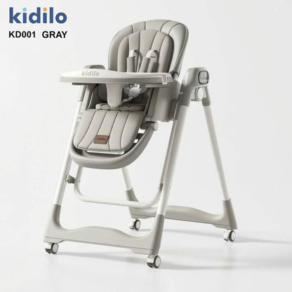 Kidilo – Chaise haute 2en1 avec fonction balançoire électrique et télécommande – Modèle KD001