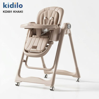 Kidilo – Chaise haute 2en1 avec fonction balançoire électrique et télécommande – Modèle KD001