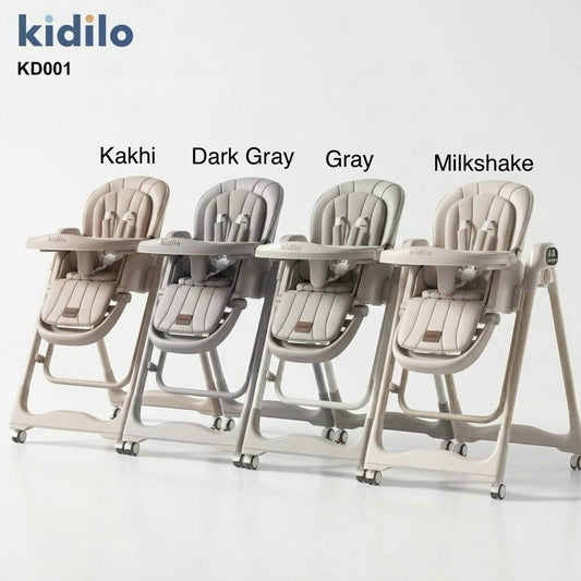 Kidilo – Chaise haute 2en1 avec fonction balançoire électrique et télécommande – Modèle KD001