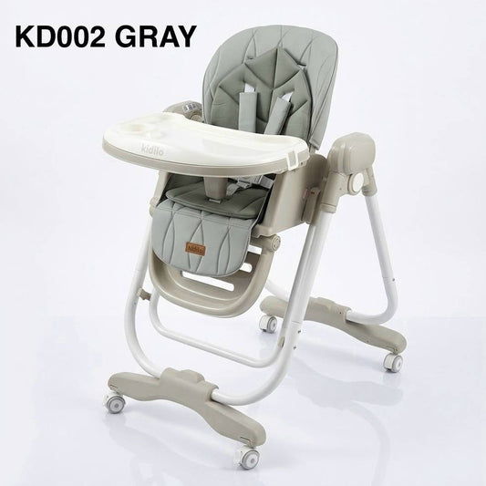 Kidilo – Chaise haute 2en1 avec fonction balançoire électrique et télécommande – Modèle KD002