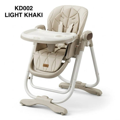 Kidilo – Chaise haute 2en1 avec fonction balançoire électrique et télécommande – Modèle KD002