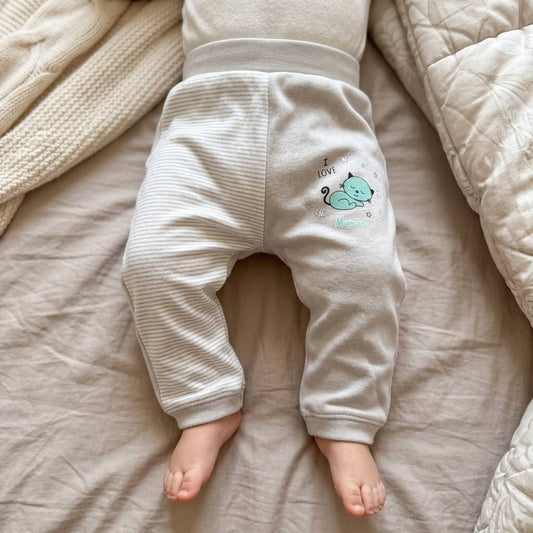 Pantalon bébé en coton doux