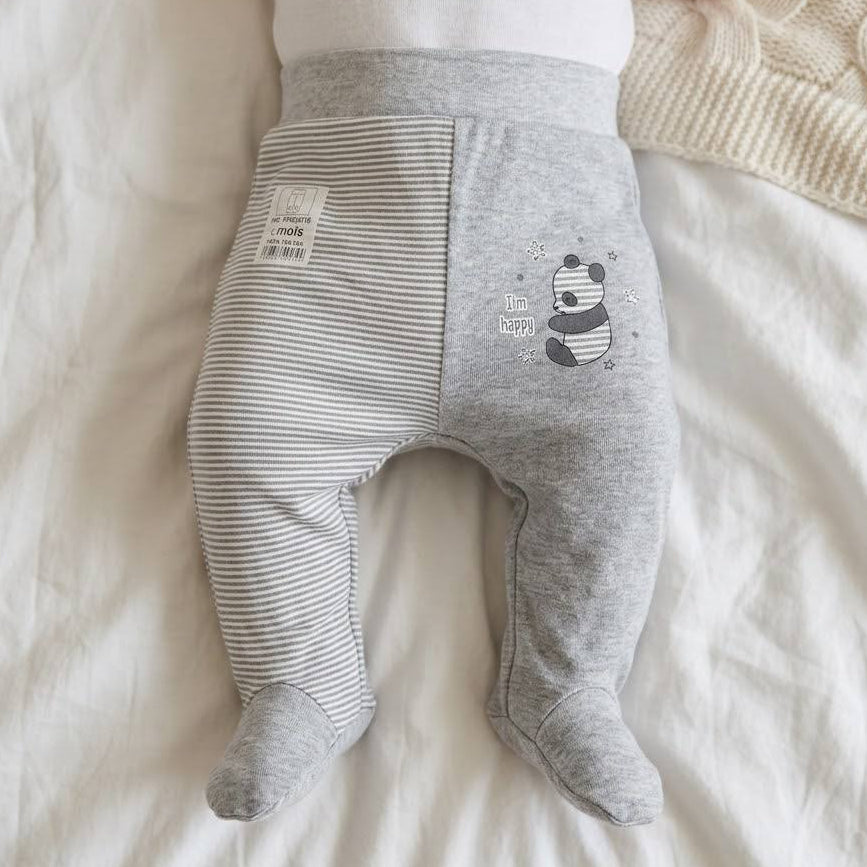 Pantalon bébé en coton doux ( pieds fermés )